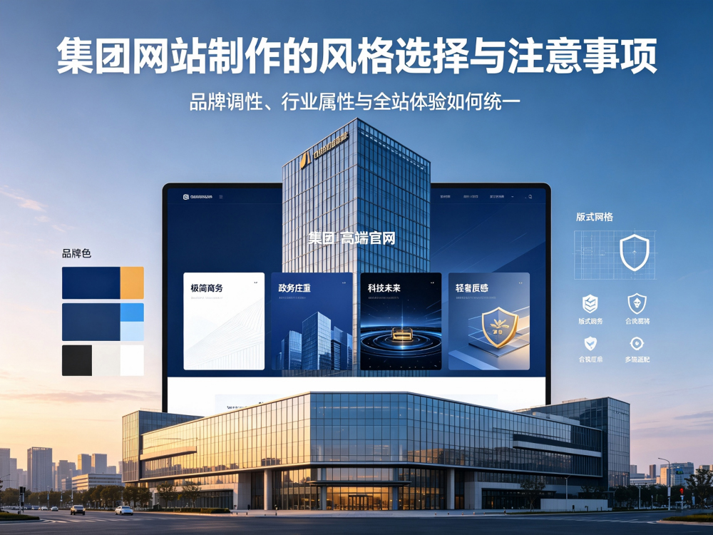 集团网站制作的风格选择与注意事项